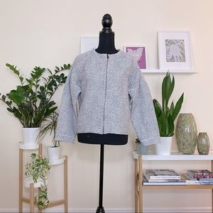 10 Crosby Derek Lam woven blue and white jacket